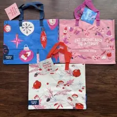 【新品】トレジョ Trader Joe's 冬限定 エコバッグ 3点セット