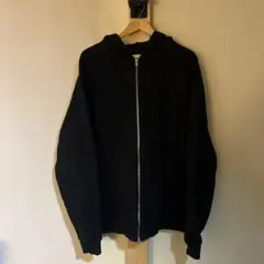 ロサンゼルスアパレル ブラック ジップパーカー XL