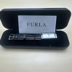 FURLA シルバー アナログ時計 レザー
