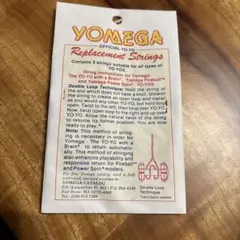 本場アメリカ版、新品未開封ヨメガYOMEGA、ヨーヨーストリング5本