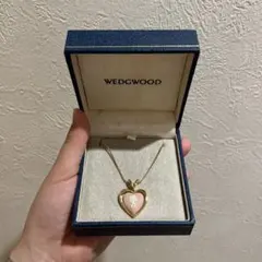 WEDGWOOD ハート型 ネックレス ピンク ゴールド