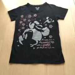 Disney ミニーマウス 半袖Tシャツ ブラック Mサイズのサムネイル