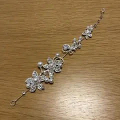 ウェディング ヘッドドレス 花モチーフ