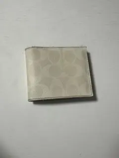 COACH コーチ 二つ折り財布 シグネチャー ホワイト系のサムネイル