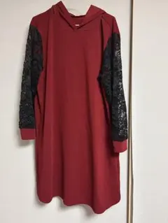 SHEIN 赤 ワンピース XLサイズ