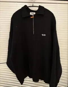 FREAK'S STORE TOWNCRAFT ハーフジップ ニット ブラック