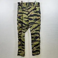 VIRGOwearworks タイガーカモパンツ ミリタリー　日本製 84cmのサムネイル