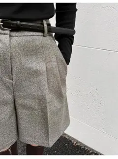ウール ショートパンツ