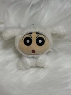 クレヨンしんちゃん シロ ぬいぐるみ マスコット キーホルダー