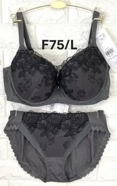 トリンプ　夏ブラ　COOL627　上下セット　ダークグレー　F75/Lのサムネイル
