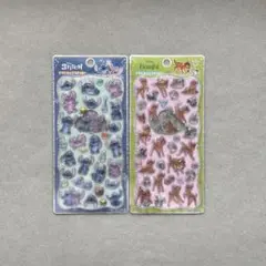 ディズニー プチドロップシール スティッチ バンビ 2点セット