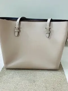 COACH ベージュ レザー ショルダーバッグ
