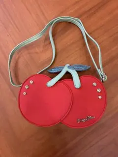 新品⭐︎mezzo pianoメゾピアノ　チェリー型ショルダーバッグ