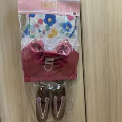 浴衣 帯 下駄 3点セット 140サイズ 花柄