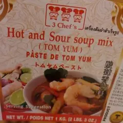 訳あり(賞味期限間近) 3 Chef's トムヤムペースト 1kg×12個セット