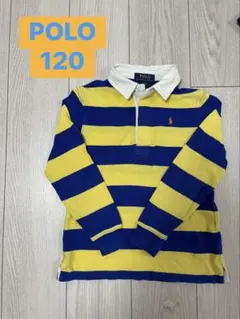 Polo Ralph Lauren ラガーシャツ ストライプ 黄・青6Ｔ120