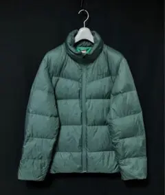 NIKE ダークグリーン 肉厚 ボリュームライトダウンジャケット
