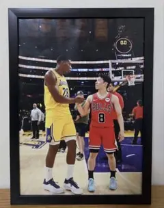 NBA レイカーズ 八村塁　ブルズ 河村勇輝　ポスター　A4サイズのサムネイル
