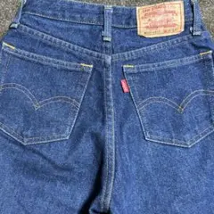 古着アメカジレディースLiev's505濃紺デニムパンツw26 L31美品