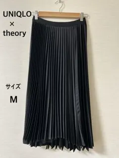 ユニクロ×セオリー プリーツラップスカート ブラック M 未使用に近い