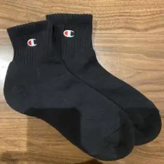 Champion ブラック ソックス 25-27cm 2セット