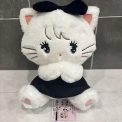 美品mikkocharacters ブラックリボンBIGぬいぐるみムースタグ付き