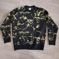 ZARA 黒・黄 クルーネックセーター M