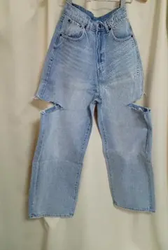 GAL グレイル スリットデニムワイドパンツ