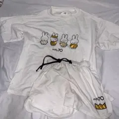 【完売品 美品】ミッフィー 70周年 Tシャツ ルームウェア パジャマ しまむらのサムネイル