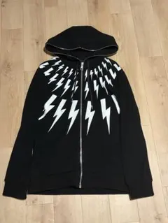 Neil Barrettジップアップパーカー ブラック