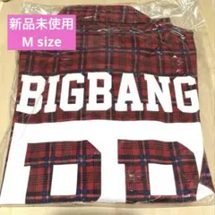 신품 미사용 BIGBANG 公式 ツアーグッズ チェックシャツ M