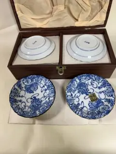 青いぶどう模様 食器セット 10点