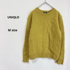 UNIQLO ユニクロ　ラムクルーネックセーター　M イエロー　男女兼用　長袖