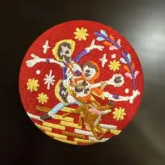 ディズニー　刺繍缶バッジ2 リメンバーミー ミゲル ヘクター