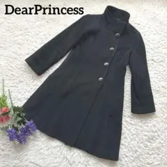 Dear Princess【アンゴラ　ウール混】【スタンダードカラー】黒コートのサムネイル