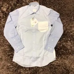 【新品未使用タグ付】エクストラファインコットンブロードシャツS 61Blue