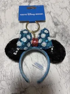 東京ディズニーリゾート ミニーマウス スパンコールカチューシャキーチェーン