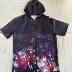 NieR CLOTHING 和柄半袖パーカー ユニセックス