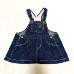 MIKI HOUSE デニムサロペット S
