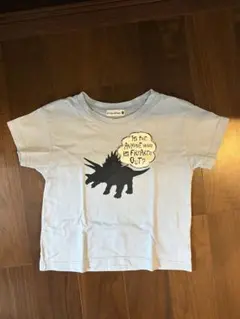 branshes 水色恐竜プリントTシャツ 100