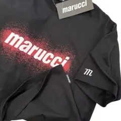marucci マルーチ 赤ロゴ マルッチ Tシャツ ブラック