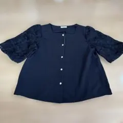 【新品タグ付】レース袖 半袖ブラウス ハニーズのサムネイル