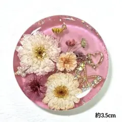 No.852 ドライフラワー ハート レジンヘアゴム - メルカリ