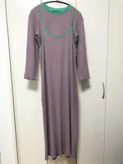 ボーダー/キャミワンピース/トップス