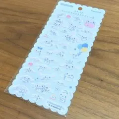 シナモロール ふわふわサンリオキャラクターズシール　し〜る