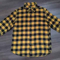 【新品】【値下げしました❢】　黒×黄色のネルシャツ