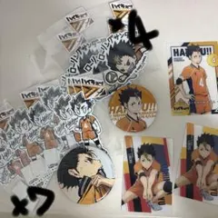 ハイキュー!! 西谷夕 ステッカー 缶バッジ カード