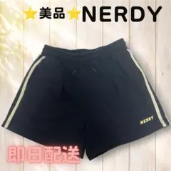 【NERDY】 黒 ショートパンツ ジャージ ノルディ S ブラック