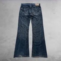 EDWIN BLUE TRIP 503 フレアデニム 鬼ヒゲ ハチノス y2k