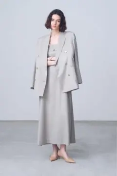 ♡新品タグ付♡　エブール　ファインライトワンピース　ライトベージュ